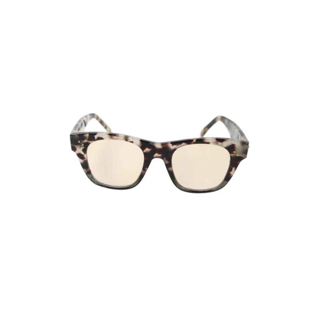 Celine Womens Tortoise Shell Oval Lens Sunglasses Brown Clear CL41361